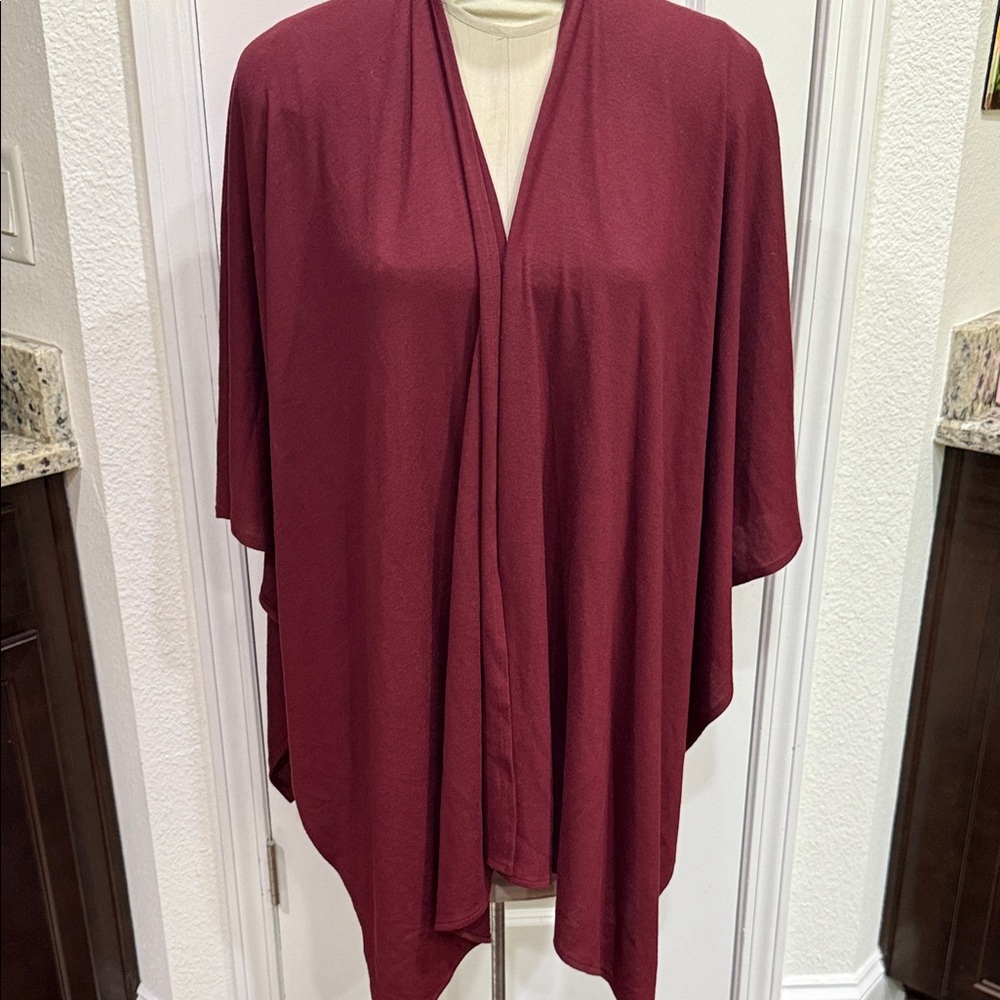 Elegant Burgundy Women's Wrap